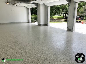 Residential 3 Car Garage Epoxy Flooring in Metairie, La
