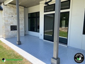 Residential Patio Epoxy Flooring in Austin, Texas
