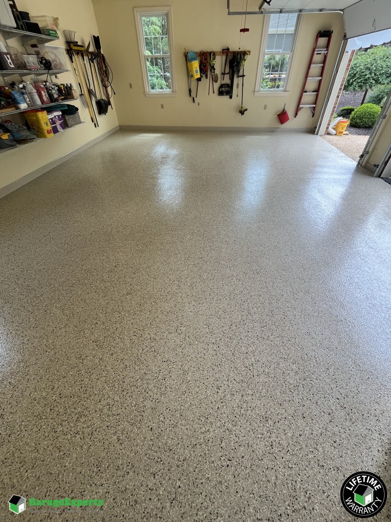 Residential Garage Epoxy Flooring in Williamsburg, Virginia Image
