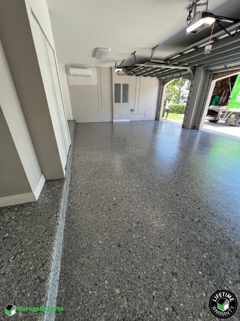 Residential Garage Epoxy Flooring in Davie, Fl