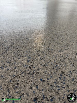 Residential 2 Car Garage Epoxy Flooring in Newburgh, In