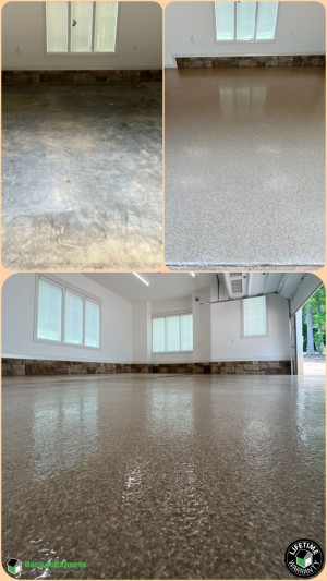 Residential Garage Epoxy Flooring in Bracey, Va