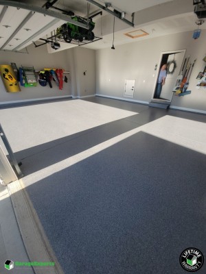 Residential 3 Car Garage Epoxy Flooring in Olathe, Ks