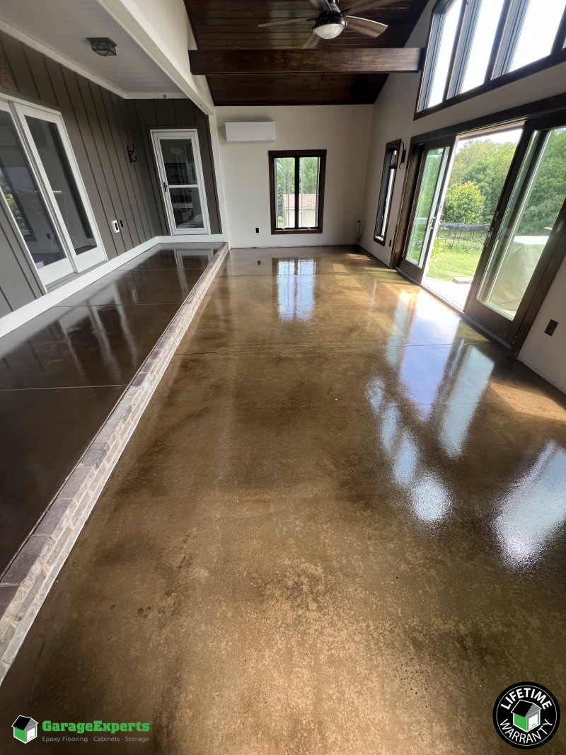 Residential Patio Epoxy Flooring in Staunton, Virginia