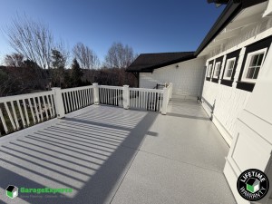 Residential 2nd Story Patio Epoxy Flooring in Star, Idaho
