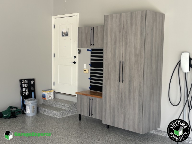 Residential Garage Cabinet Storage Solution in East Peoria, Il