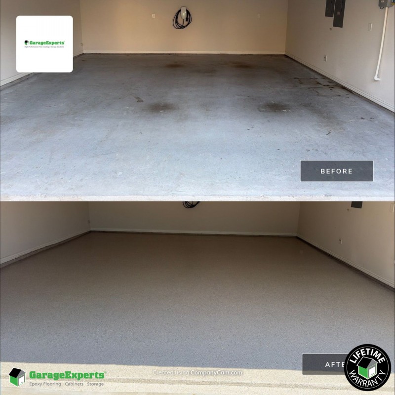 Residential Garage Epoxy Flooring in Prosper, Tx