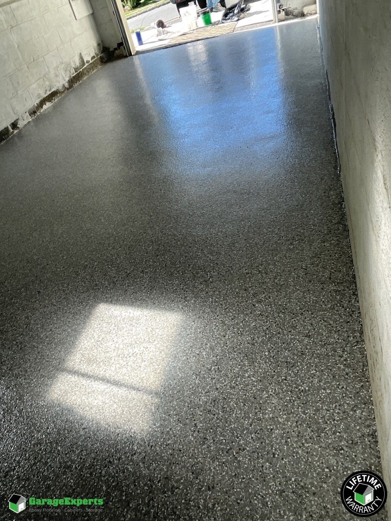 Residential Garage Epoxy Flooring in Verona, New Jersey Image
