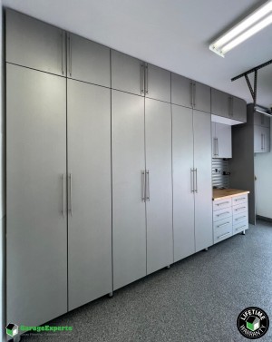 Residential Garage Epoxy Flooring and Cabinet Storage Solution in Fort Lauderdale, Fl