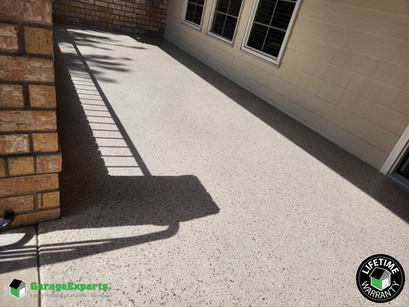 Residential Porch Epoxy Flooring in Bentonville, Ar