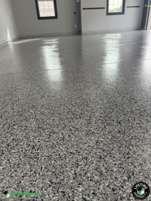 Residential 3 Car Garage Epoxy Flooring in Henderson, Ky