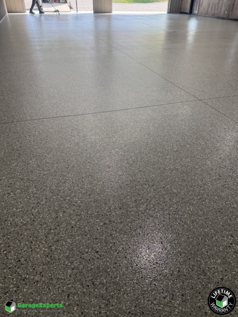 Residential Pole Barn Epoxy Flooring in Boonville, In