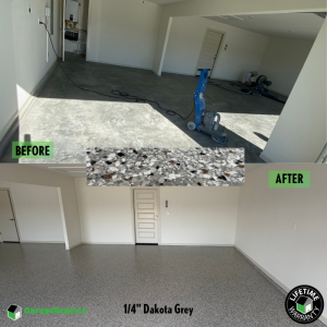Residential Garage Epoxy Flooring in Broken Arrow, Ok